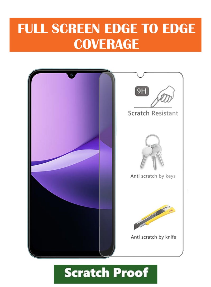 2 Pieces For Xiaomi Redmi 15C 4G/5G - Tempered Glass Screen Protector – High Transparency, Delicate Touch, Anti-Explosion, Smooth Arc Edges, Easy Installation - Image 2